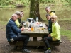 Picnic lunch in the forest near Fournes