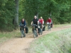 Rachel, Bill, Geoff and Daniela on the Rigole du Canal Midi cycle path