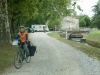 Sherry on the Rigole du Canal Midi cycle path